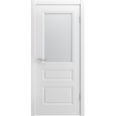 Ульяновская дверь Уно-3 белая эмаль ДО-1