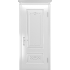 Ульяновская дверь Британия-3 белая эмаль ДГ