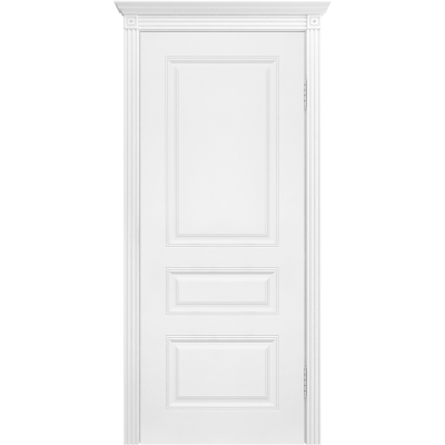 Ульяновская дверь Турин-4 белая эмаль ДГ
