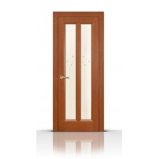 Дверь СитиДорс модель Крит цвет Анегри темный стекло