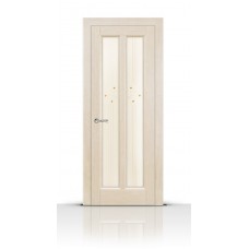 Дверь СитиДорс модель Крит цвет Белёный дуб стекло