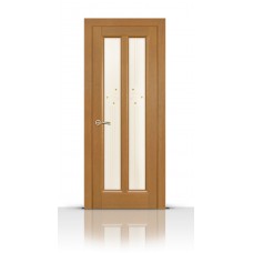 Дверь СитиДорс модель Крит цвет Анегри светлый стекло