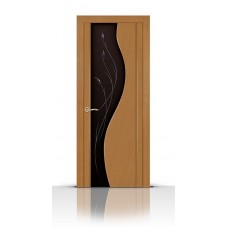 Дверь СитиДорс модель Кроунд цвет Анегри светлый стекло