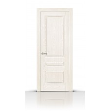 Дверь СитиДорс модель Малахит-2 цвет Ясень белый