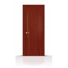 Дверь СитиДорс модель Жемчуг-1 цвет Красное дерево
