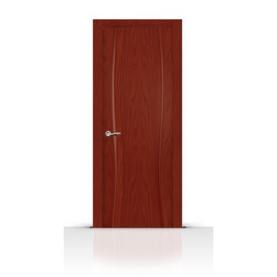 Межкомнатная Дверь СитиДорс модель Жемчуг-1 цвет Красное дерево