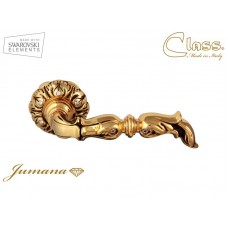 CLASS Дверная ручка на розетке 1105 Jumana J-rose Золото 24K+коричневый+Swarovski+6S