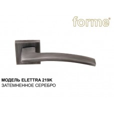 Forme Дверная ручка на розетке 50K ElETTRA 219 затемнённое серебро