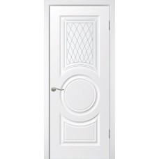 Межкомнатная дверь Круг белая эмаль ДО